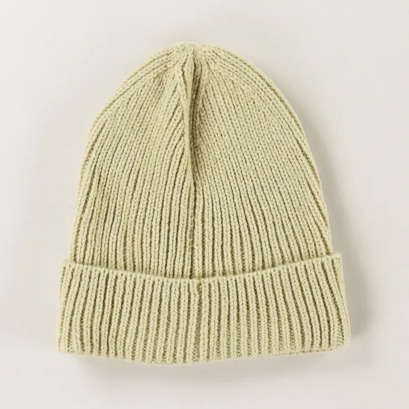 The North Face Logo Box Cuff Beanie Twill Beige-1