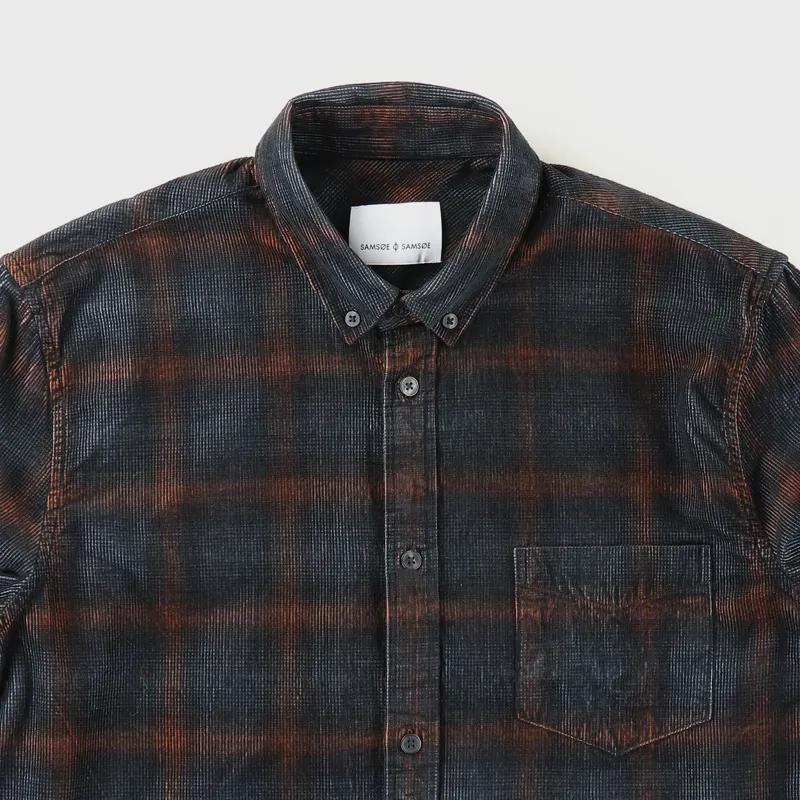 Samsøe And Samsøe Liam BA Shirt Umber Check-1