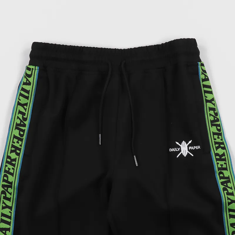Daily paper black deals tape logo track pants