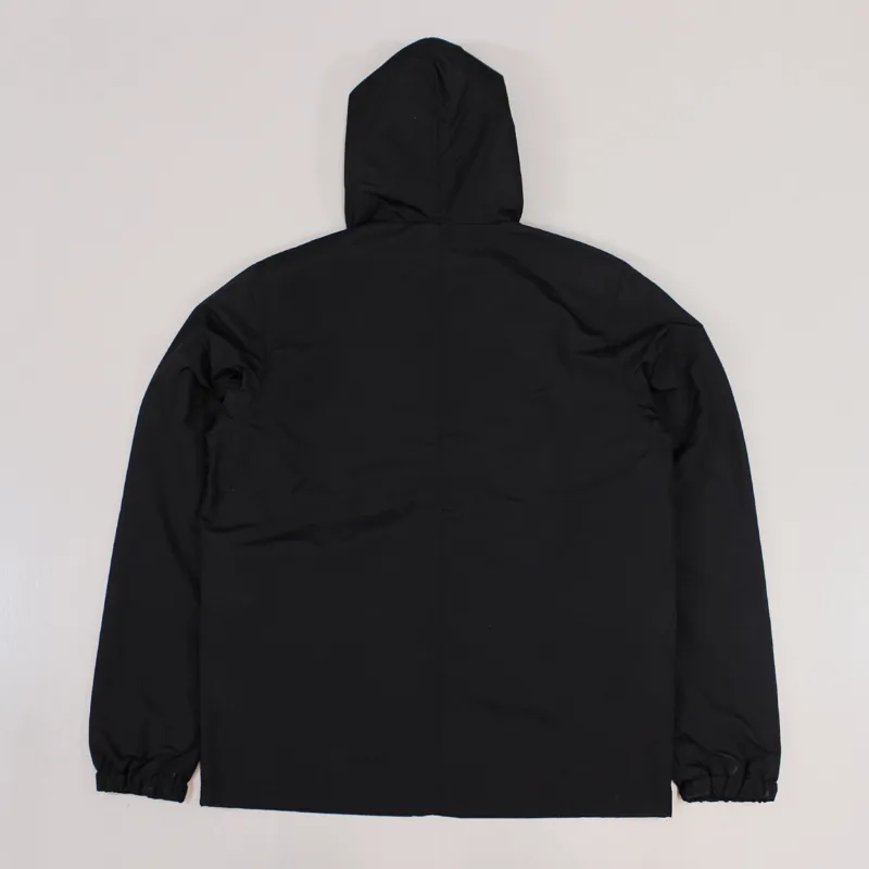 Patagonia Mens Lined Baggies Jacket Black Hooded Full Zip Coat