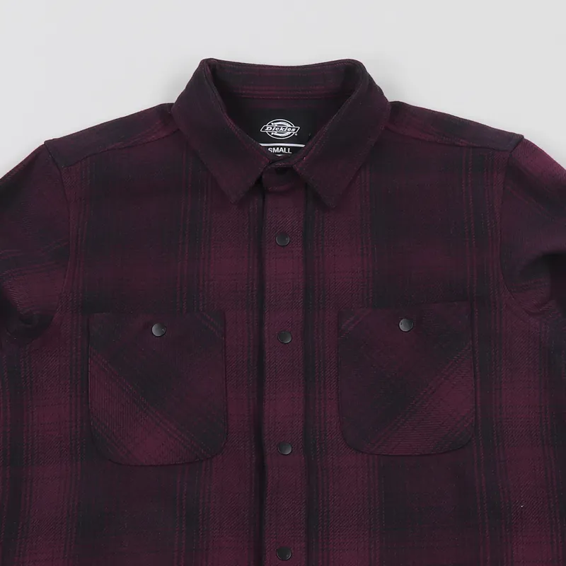 Dickies Linville Shirt Maroon-1