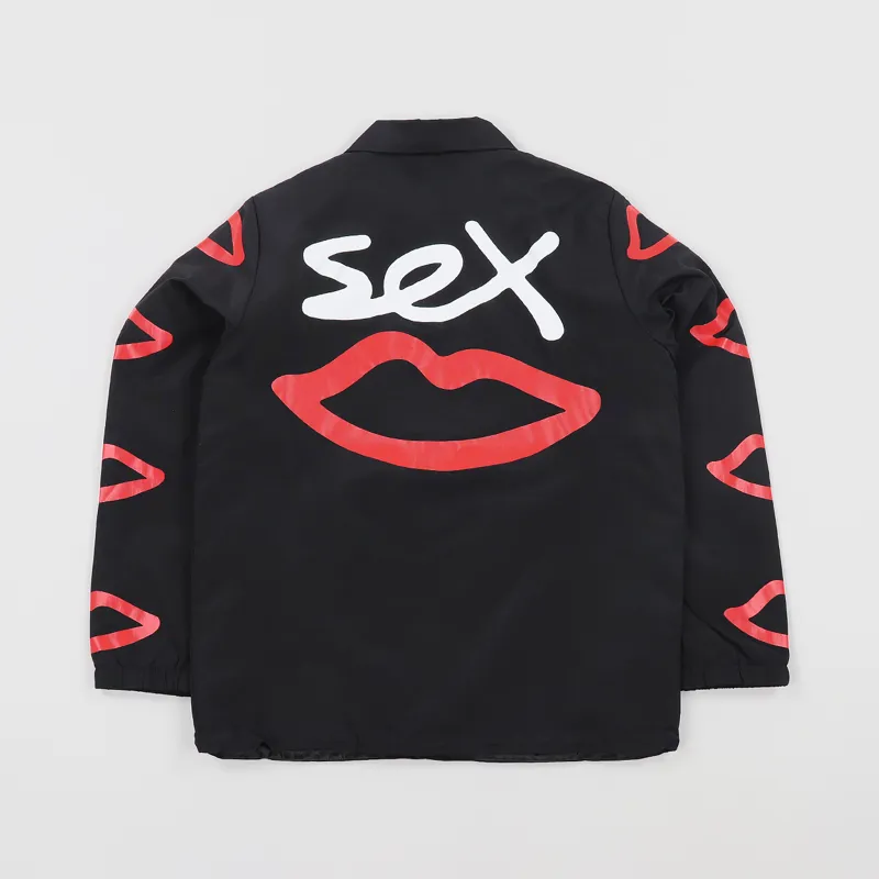 Sex Skateboards Lips Coach Jacket Black