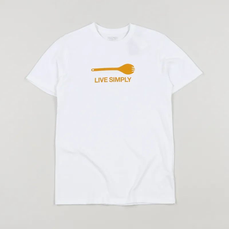 Patagonia Recycled Live Simply Spork Responsibili-Tee White