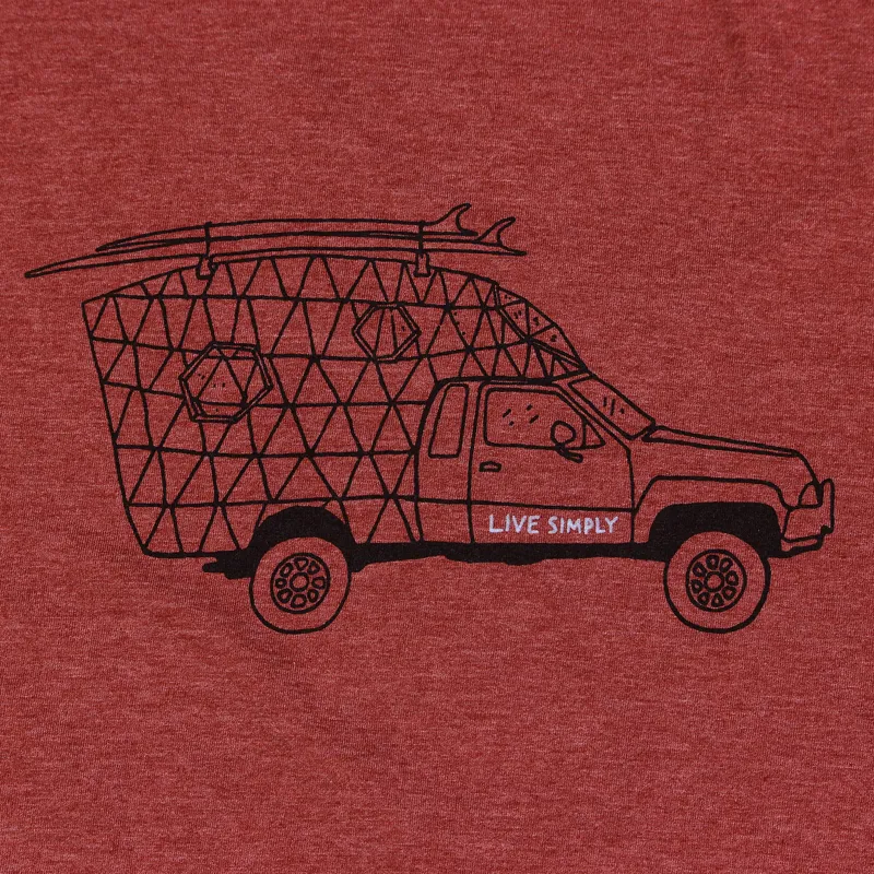 Patagonia Live Simply Surf Camper T Shirt Rusted Iron-1