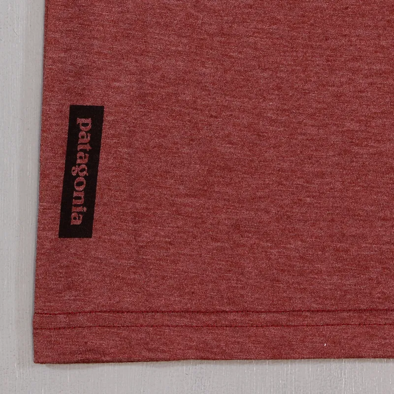 Patagonia Live Simply Surf Camper T Shirt Rusted Iron-2