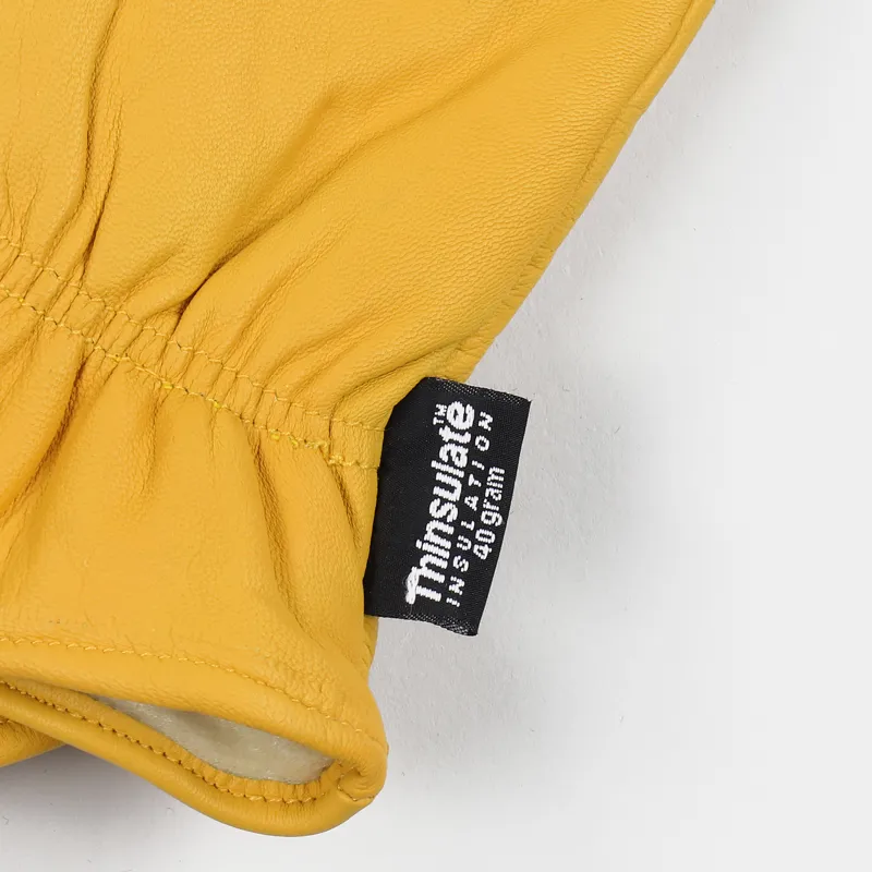 Dickies Lined Leather Glove Tan-1