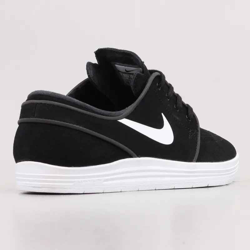 Nike SB Lunar Stefan Janoski Shoes Black White-5