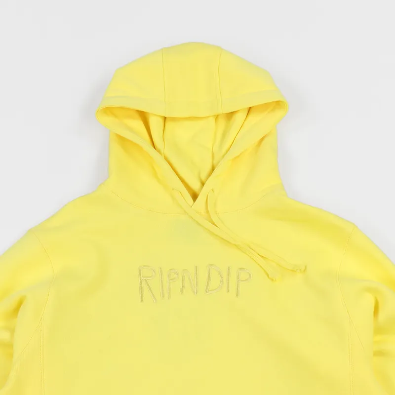 Ripndip Embroidered Logo Hoodie Yellow-1