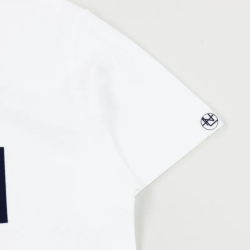 Nanamica Logo T Shirt White-2