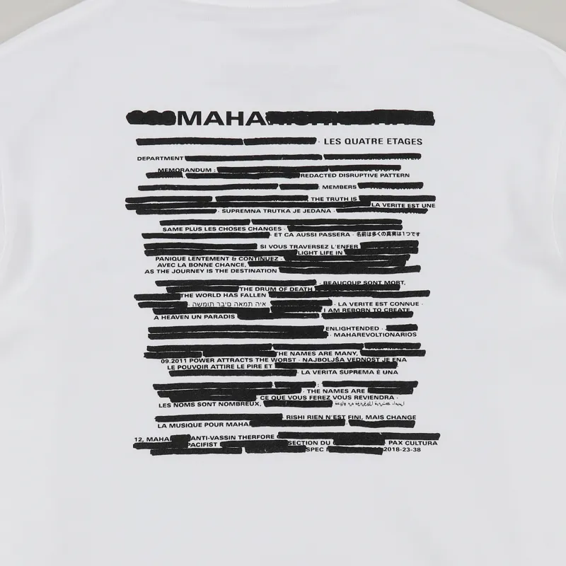 Maharishi Long Redacted Miltype Crew Sweatshirt White-4