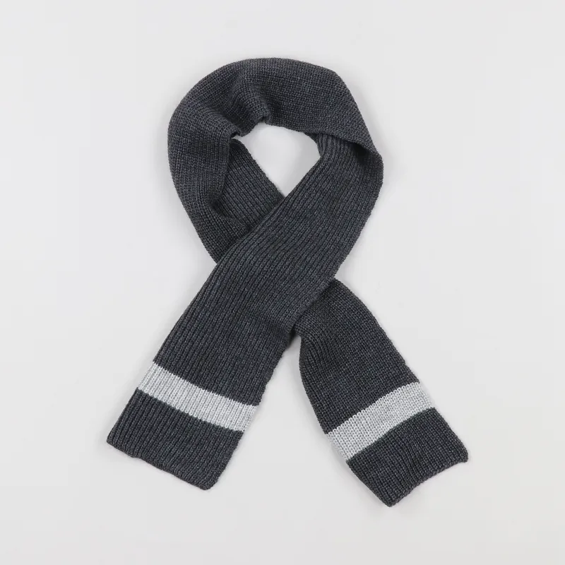 Universal Works Long Scarf Charcoal-2