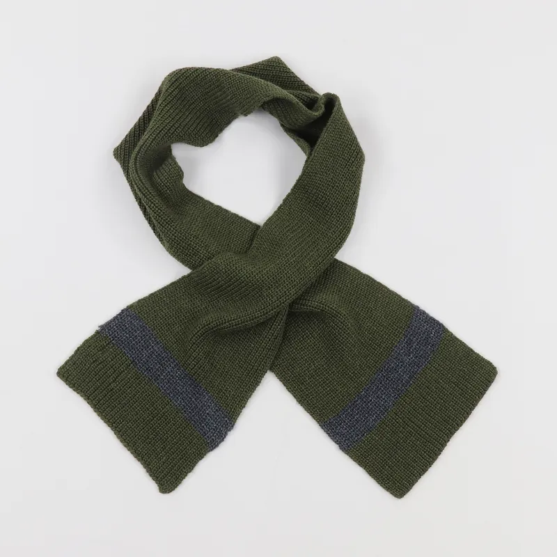 Universal Works Long Scarf Olive-2
