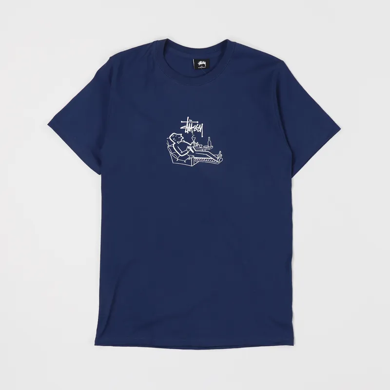 Stussy Loungin T Shirt Navy