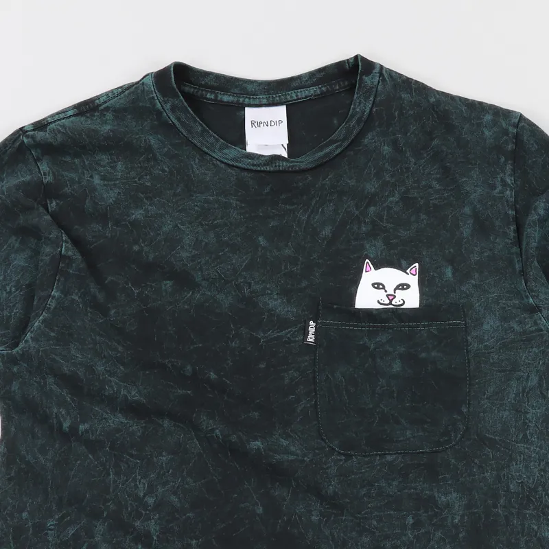 Ripndip Lord Nermal Pocket T-Shirt Aqua Mineral Wash-1