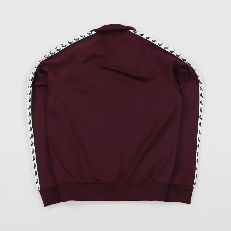 Fred perry burgundy jacket sales