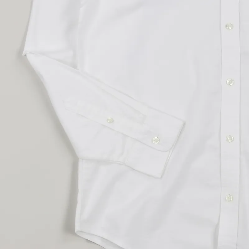 Carhartt WIP Long Sleeve Button Down Pocket Shirt White-2