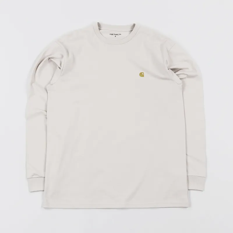 Carhartt WIP Chase Long Sleeve T Shirt Boulder Gold