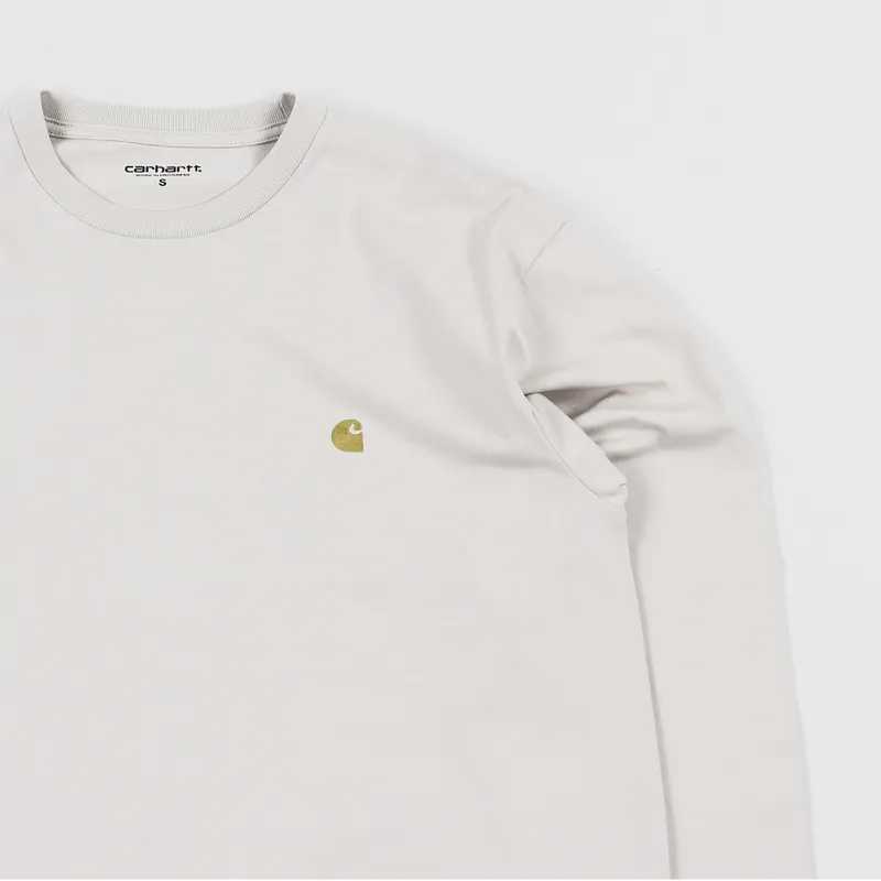 Carhartt WIP Chase Long Sleeve T Shirt Boulder Gold-2