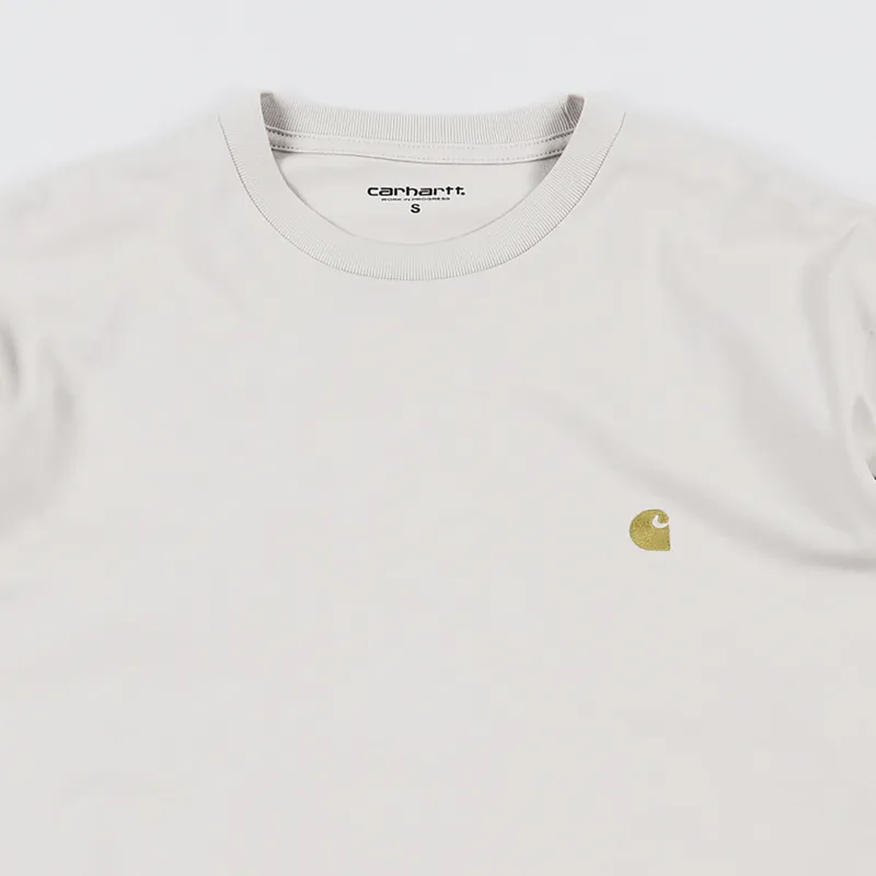 Carhartt WIP Chase Long Sleeve T Shirt Boulder Gold-1