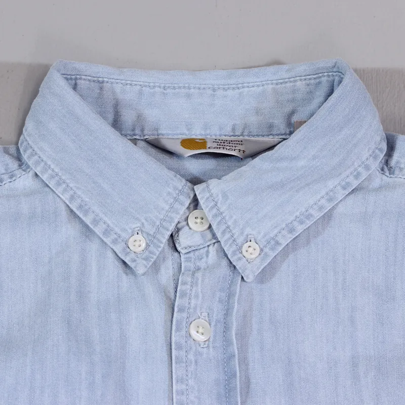 Carhartt Civil Denim Shirt Blue Stone Bleached-1
