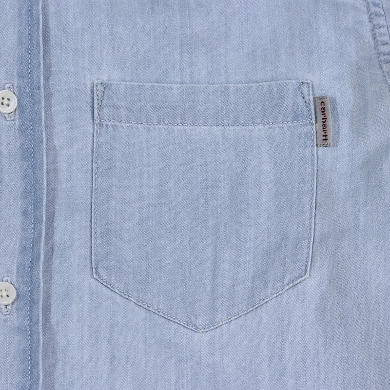 Carhartt Civil Denim Shirt Blue Stone Bleached-2
