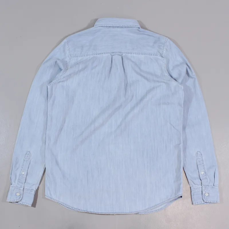 Carhartt Civil Denim Shirt Blue Stone Bleached-3