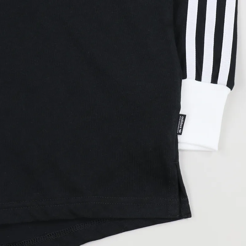 Adidas Skateboarding Long Sleeve California 2.0 T Shirt Black White-2