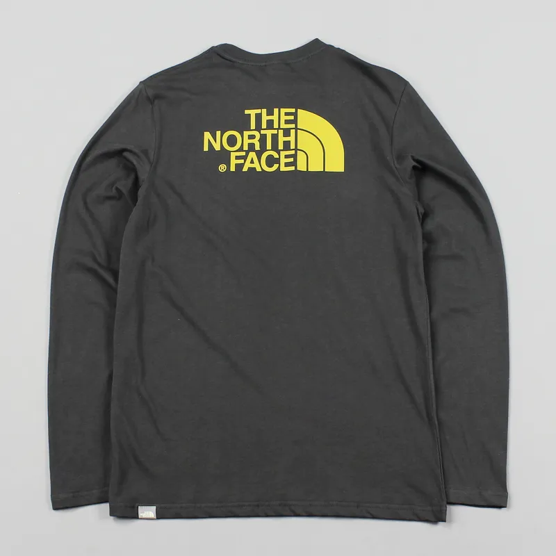 The North Face Long Sleeve Easy T Shirt Asphalt Grey-3