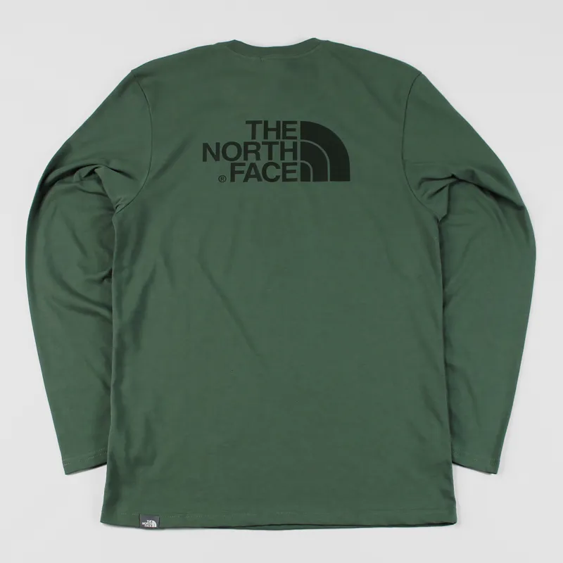 The North Face Long Sleeve Easy T Shirt Duck Green-2