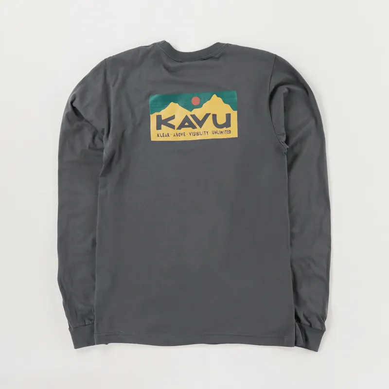 Kavu Long Sleeve Etch Art T Shirt Asphalt
