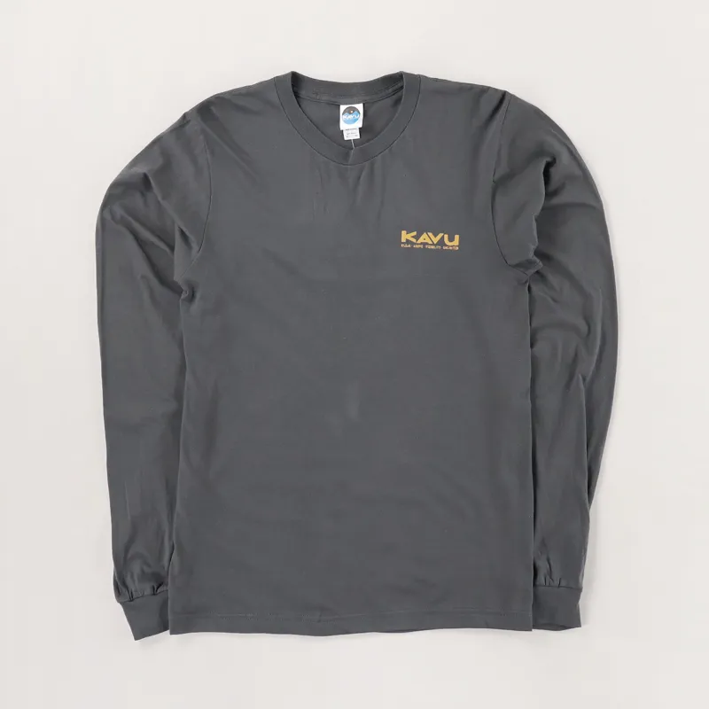 Kavu Long Sleeve Etch Art T Shirt Asphalt-1