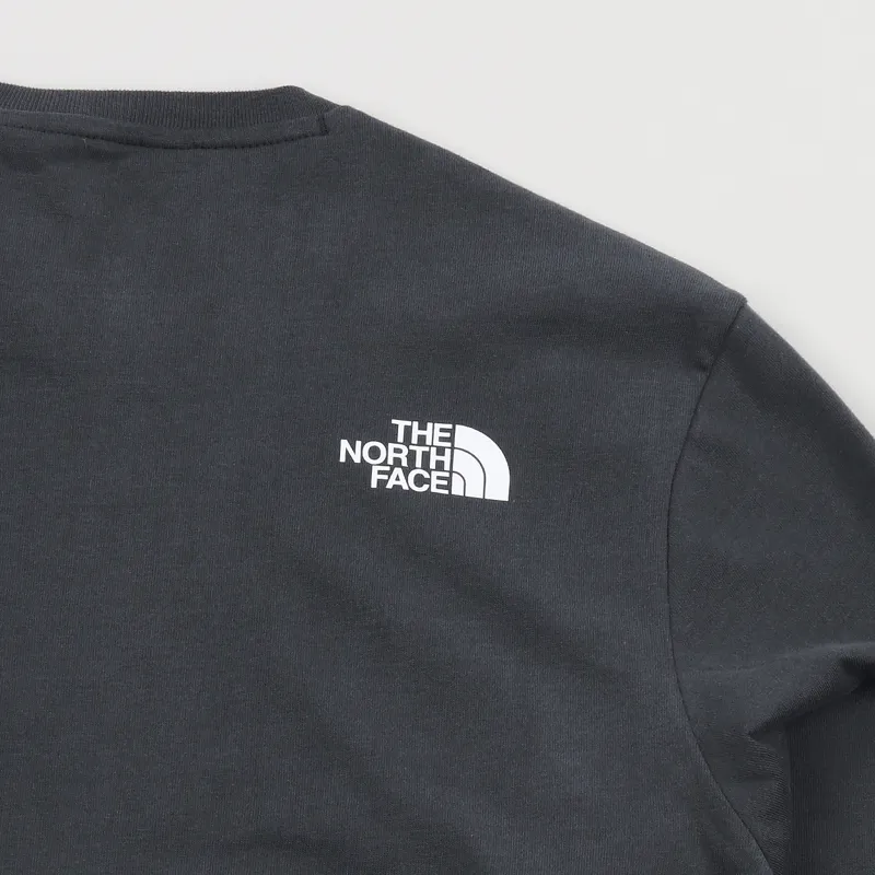 The North Face Black Label Fine 2 Long Sleeve T Shirt Asphalt Grey-5