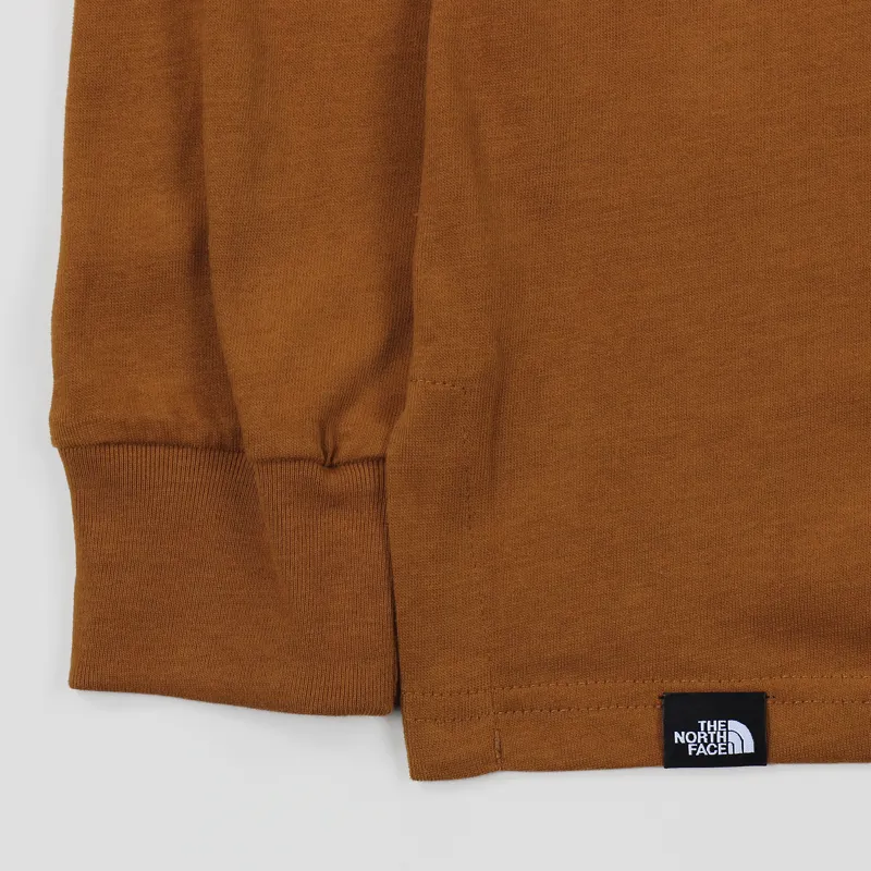 The North Face Black Label Fine 2 Long Sleeve T Shirt Caramel Cafe-3