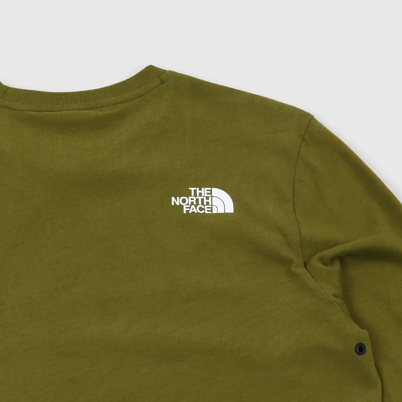 The North Face Black Label Fine 2 Long Sleeve T Shirt Fir Green-5