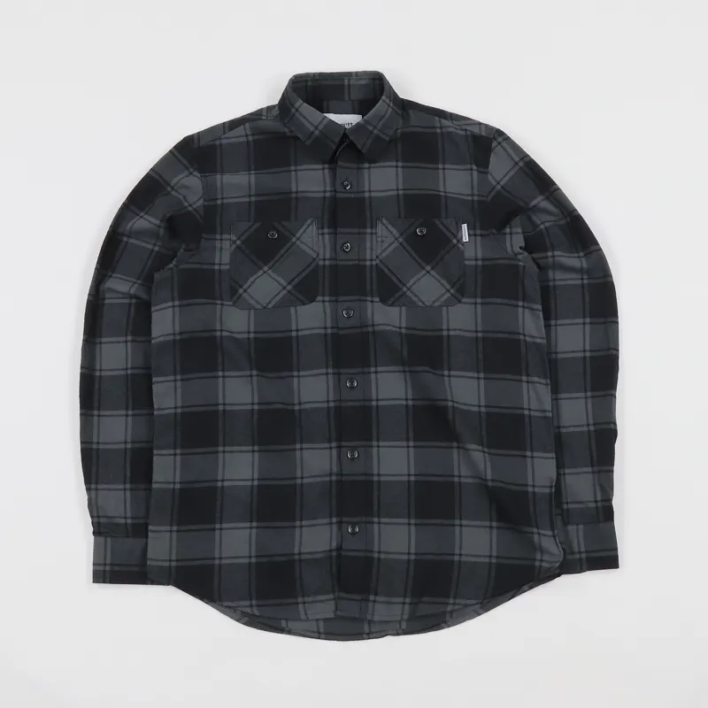 Carhartt WIP Josh Long Sleeve Shirt Checked Blacksmith