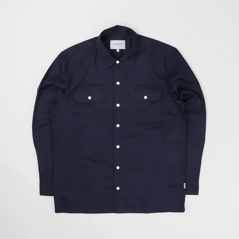carhartt master shirt navy