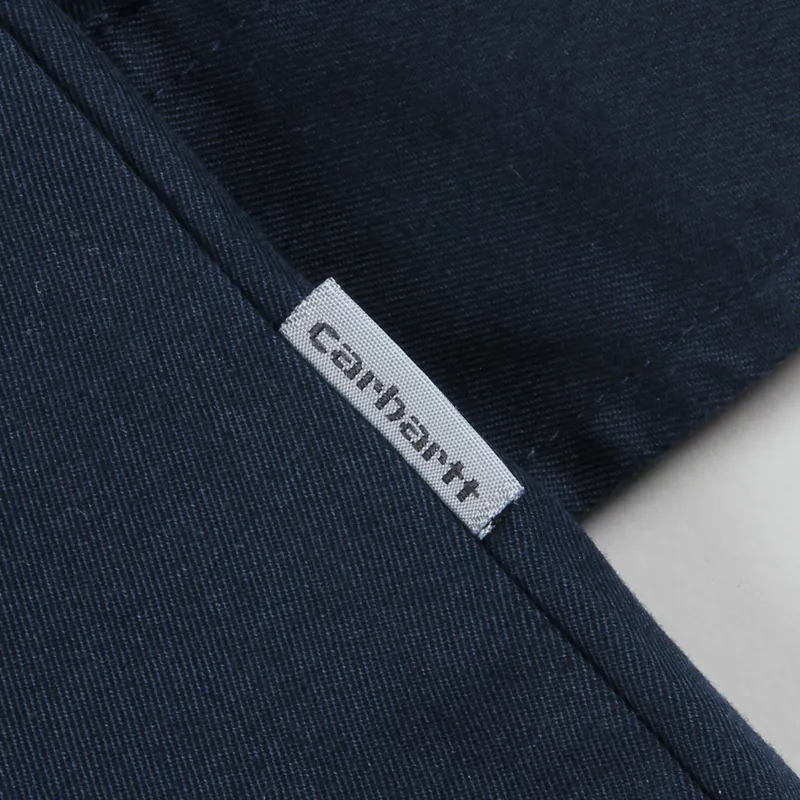 Carhartt WIP Long Sleeve Master Shirt Navy Blue-1