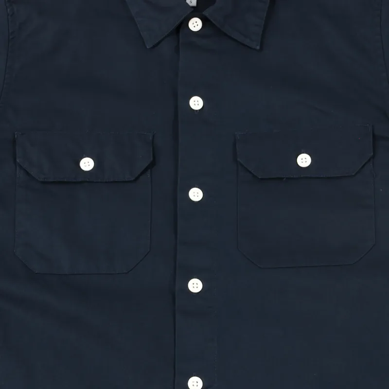Carhartt WIP Long Sleeve Master Shirt Navy Blue-2
