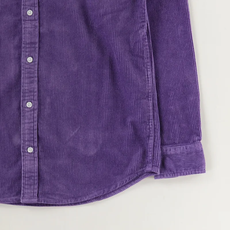 Carhartt WIP Long Sleeve Madison Cord Shirt Dusty Mauve Cinder-2