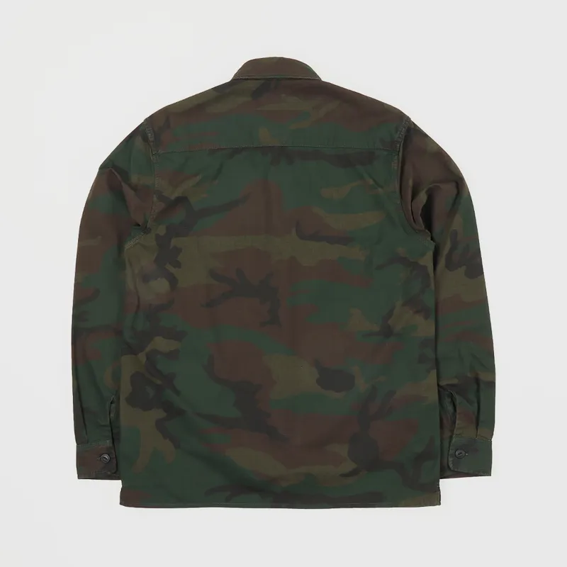 Carhartt WIP Long Sleeve Mission Shirt Camo Evergreen-2