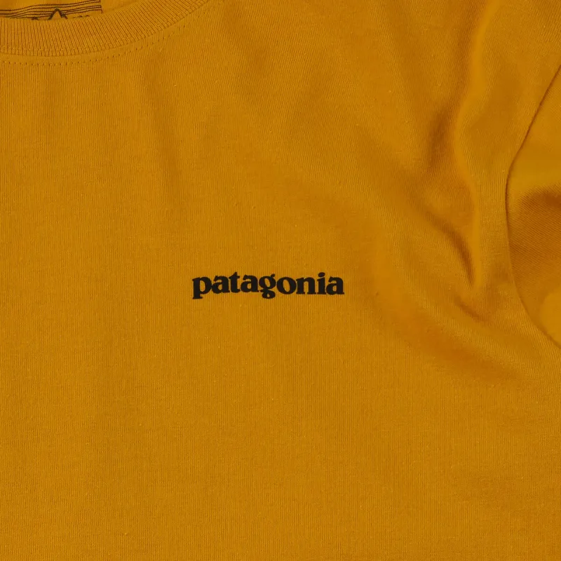 Patagonia Long Sleeve P-6 Logo T Shirt Ysidro Yellow-2