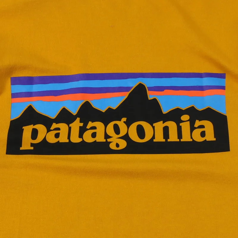 Patagonia Long Sleeve P-6 Logo T Shirt Ysidro Yellow-3