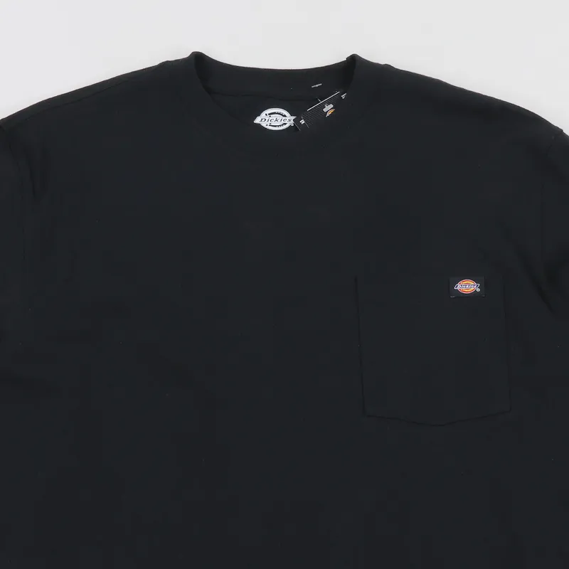 Dickies Long Sleeve Pocket T Shirt Black-1