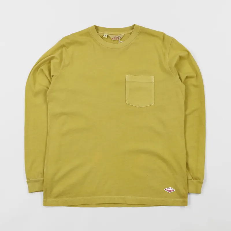 Battenwear Long Sleeve Pocket T Shirt Mustard