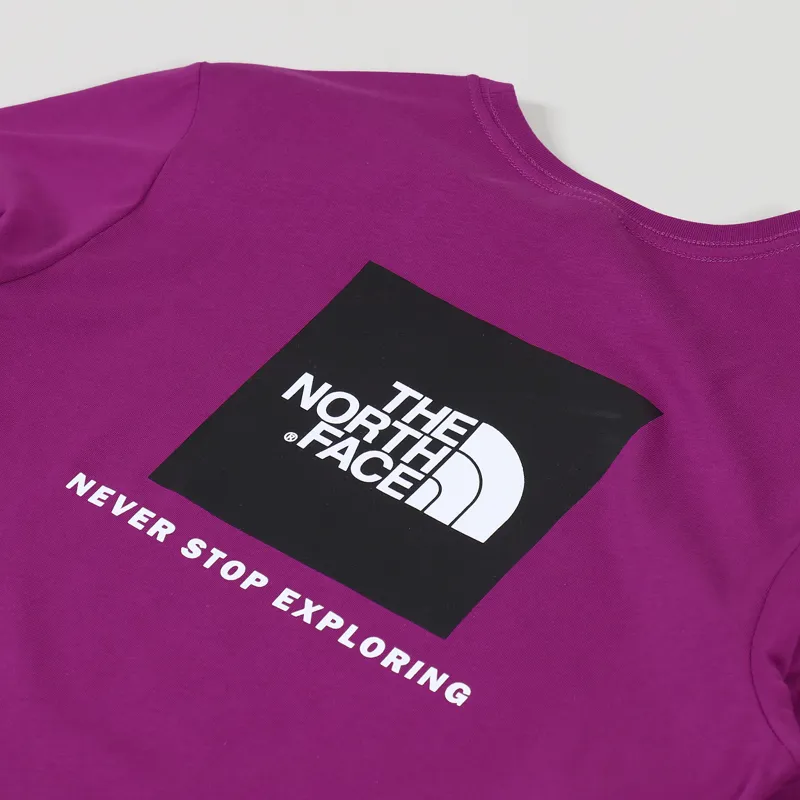 The North Face Long Sleeve Red Box T Shirt Purple-2
