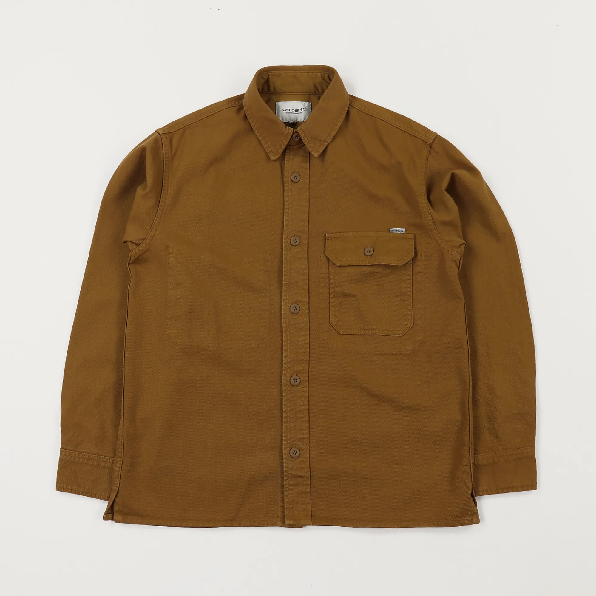 Carhartt WIP Long Sleeve Reno Shirt Hamilton Brown