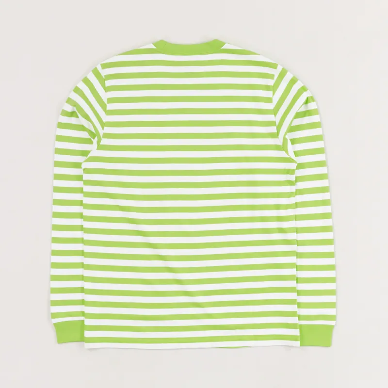 Carhartt WIP Long Sleeve Scotty Pocket T Shirt Lime White-3