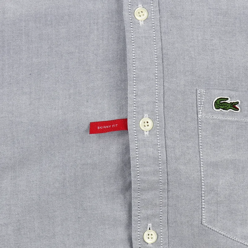 Lacoste LIVE Long Sleeve Shirt Admiral Blue White-2