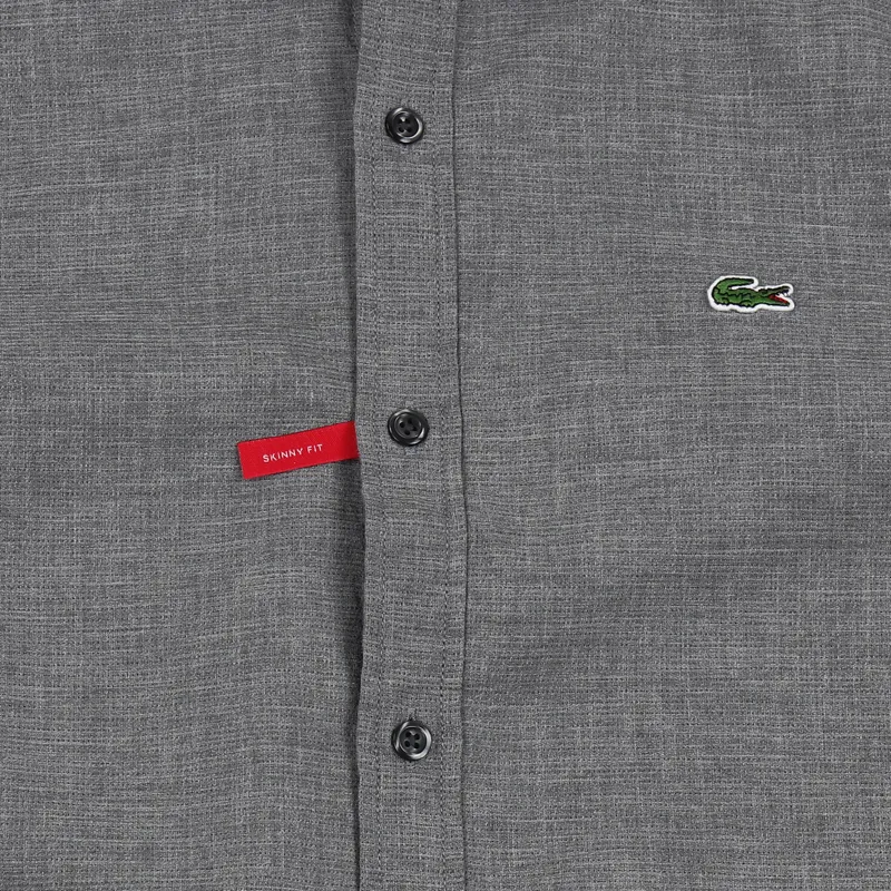 Lacoste LIVE Long Sleeve Shirt Palladium Mouline-2