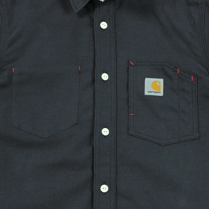 Carhartt Long Sleeve Tony Shirt Navy-1